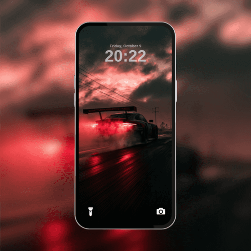 Porsche 911 RSR Red Dusk Burnout