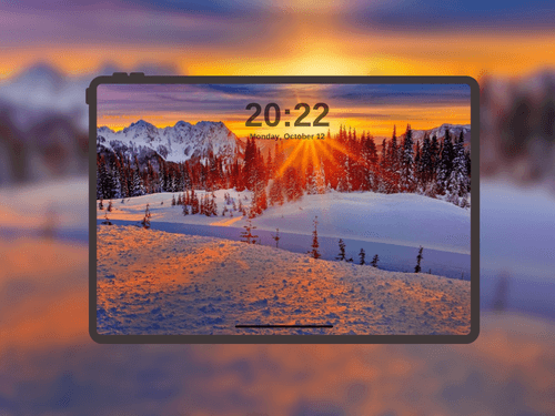 Alpine Sunrise Snowscape