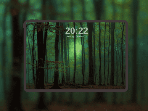 Misty Emerald Forest Glow