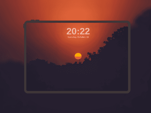 Crimson Horizon Sunset