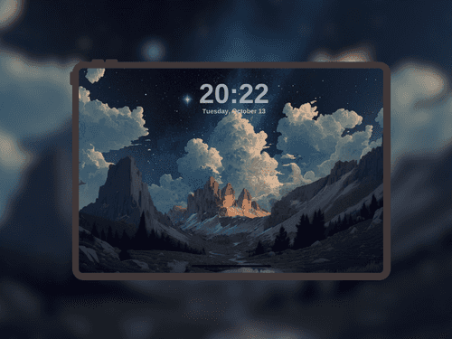 Starry Night Alpine Valley