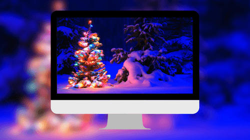 Snowy Christmas Tree