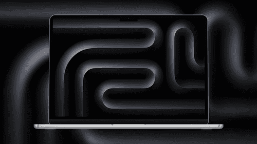 MacBook Space Black Fluid Ribbons