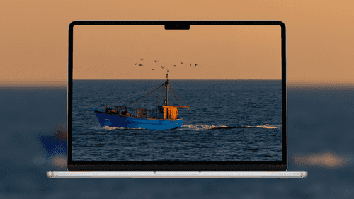 Blue Fishing Boat