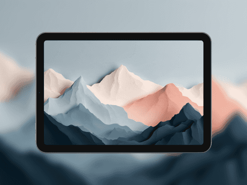 Pastel Papercraft Peaks