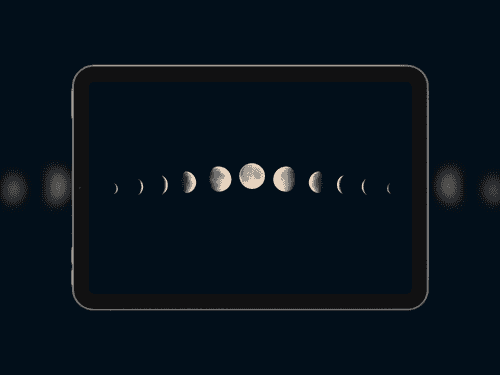 Minimalist Moon Phases