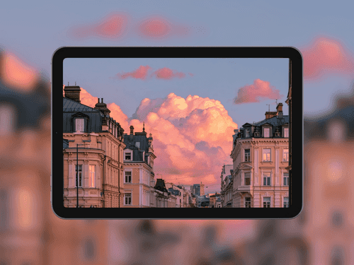 European City Sunset Clouds