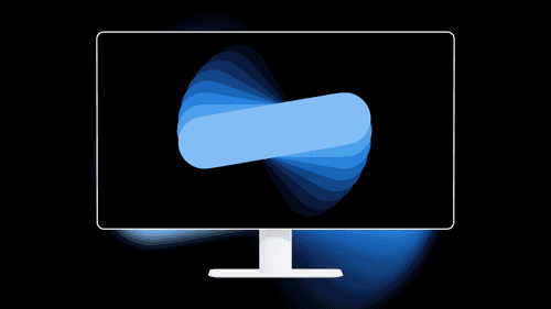 Blue Rounded Rectangles Abstract