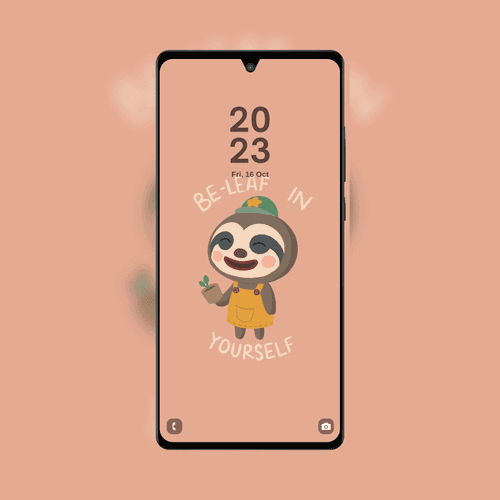 Cute Gardener Sloth