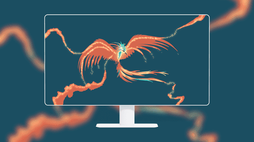 Mystical Glowing Phoenix
