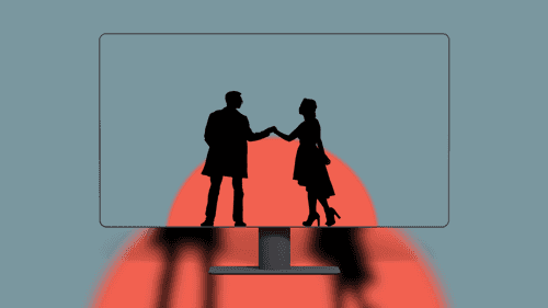 Minimalist Dancing Couple