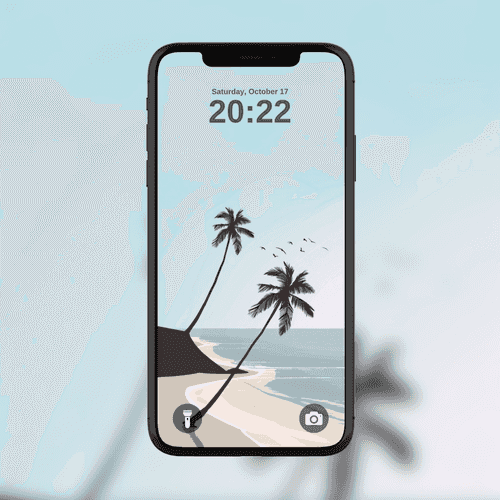 Serene Coastal Palms