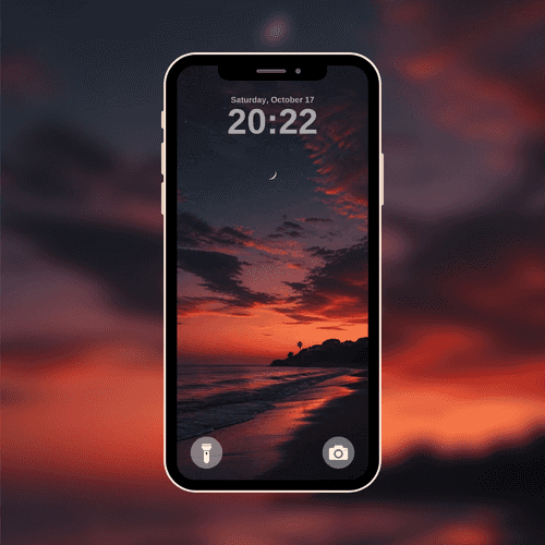 Crimson Twilight Shore