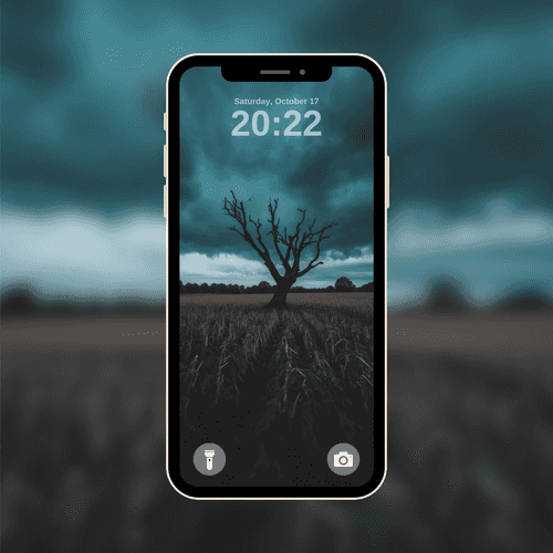 Stormy Field Tree