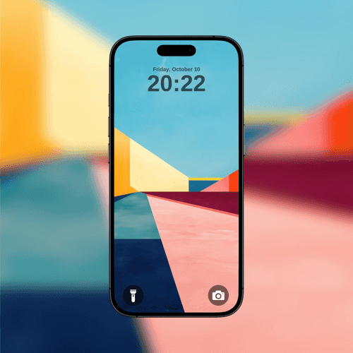 Pastel Geometric Architecture