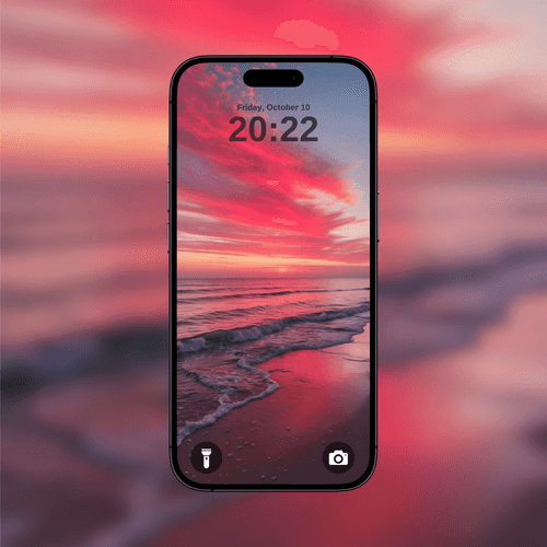 Pink Sunset Beach