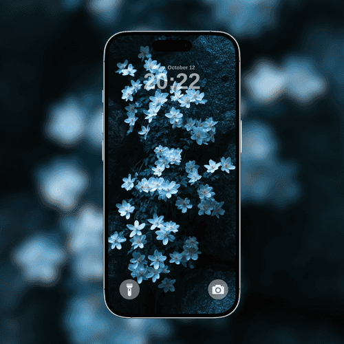 Blue Night Wildflowers