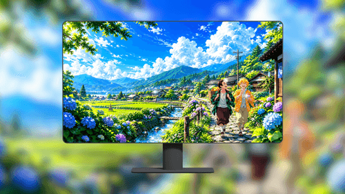 Tanjiro and Zenitsu Summer Village