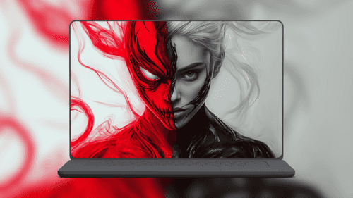 Dual Symbiote Split Face
