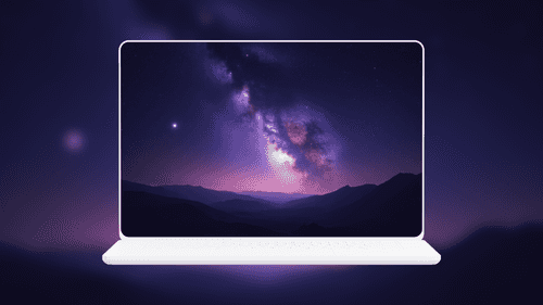 Milky Way Galaxy Mountain Night Sky