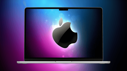 Apple Logo Glowing
