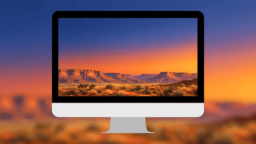 Desert Canyon Sunset 