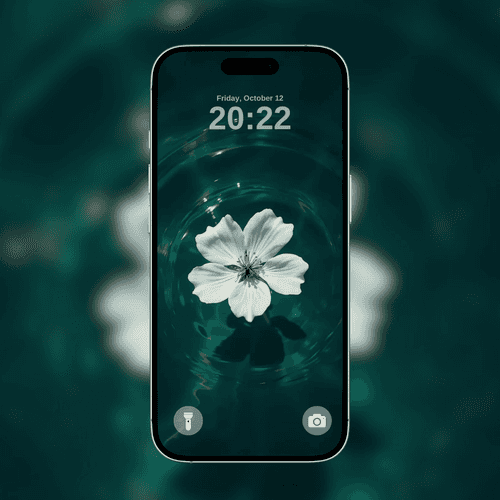 Floating White Flower