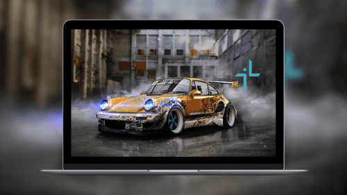 Customized Porsche 911 Drift