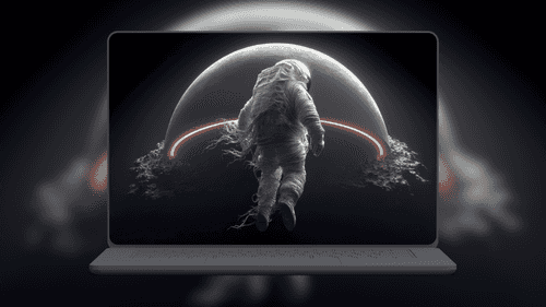 Abstract Astronaut