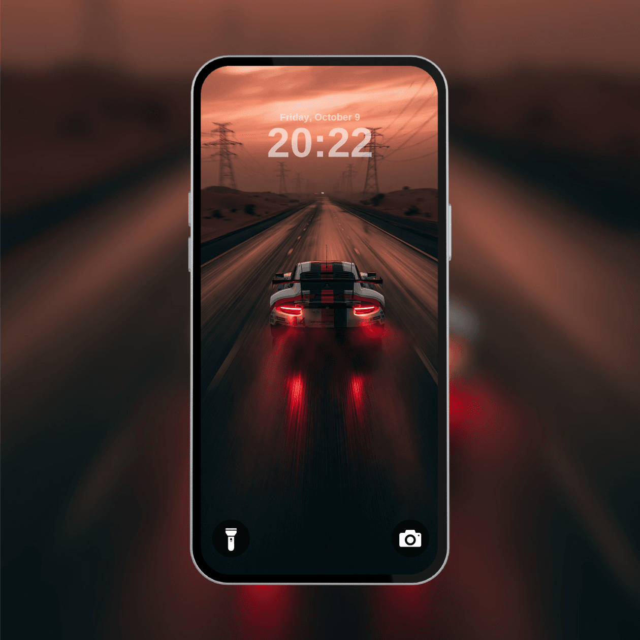 porsche-911-rsr-highway-sunset-motion
