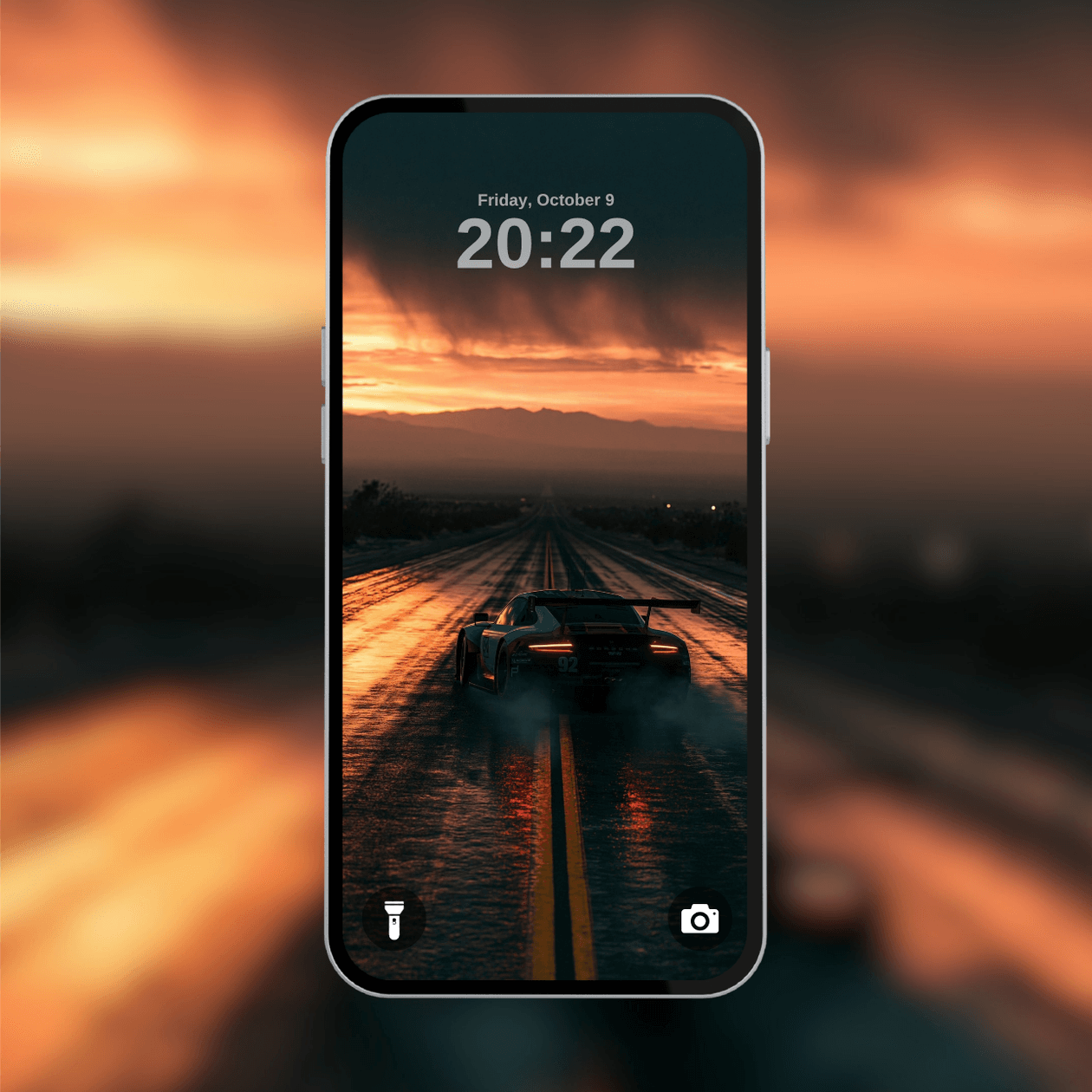 porsche-911-rsr-sunset-highway-drift