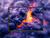 cosmic purple nebula flare