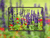 vibrant purple salvia blossoms