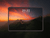 great wall sunset horizon