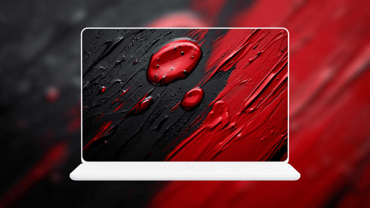 glossy-red-and-black-textured-paint