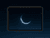 luminous crescent moon