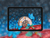midnight clock & blue butterflies