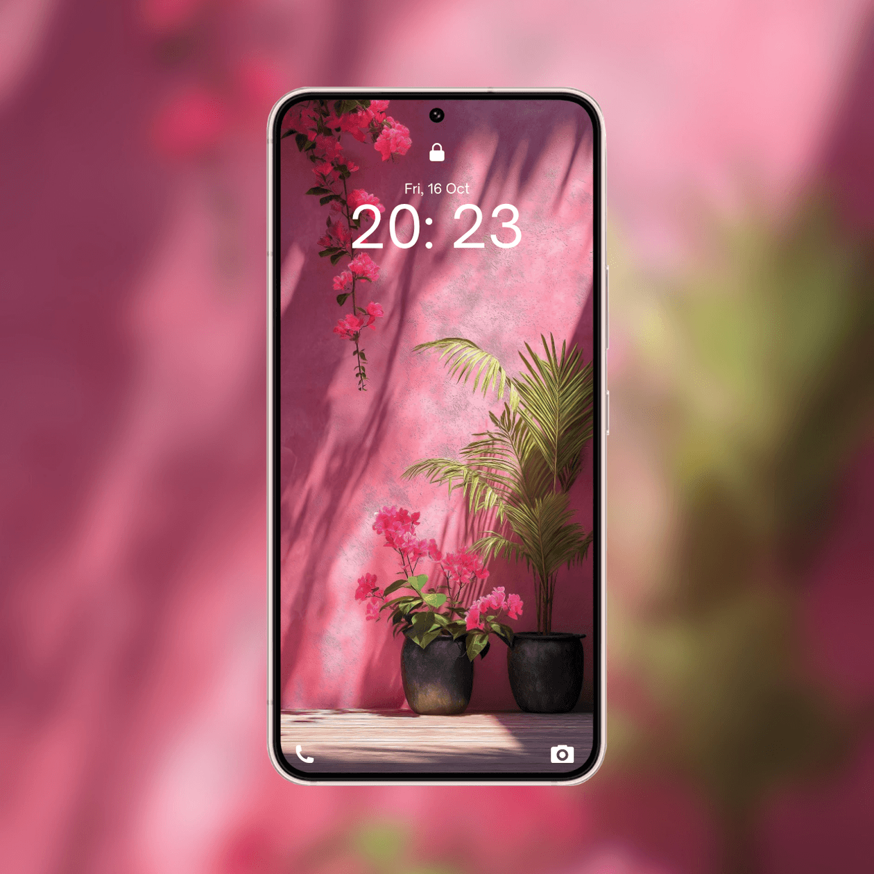 pink-wall-and-tropical-palms