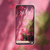 pink wall & tropical palms