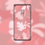 blush tropical leaf pattern