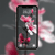 pink blossom on slate gray