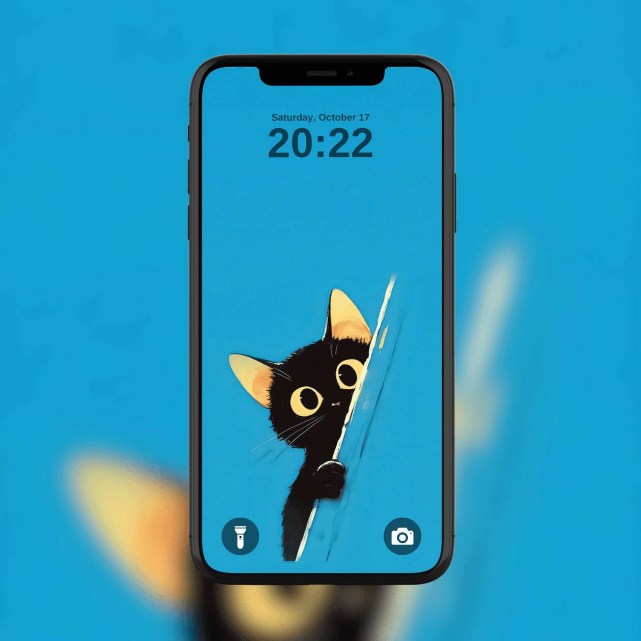 peeking-black-cat