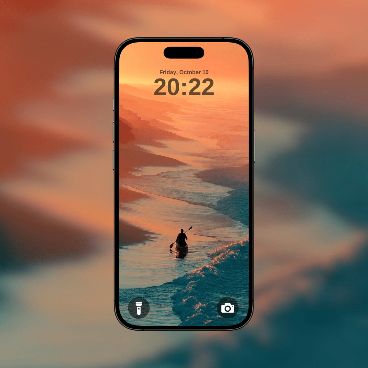 sunset-kayak-on-shore
